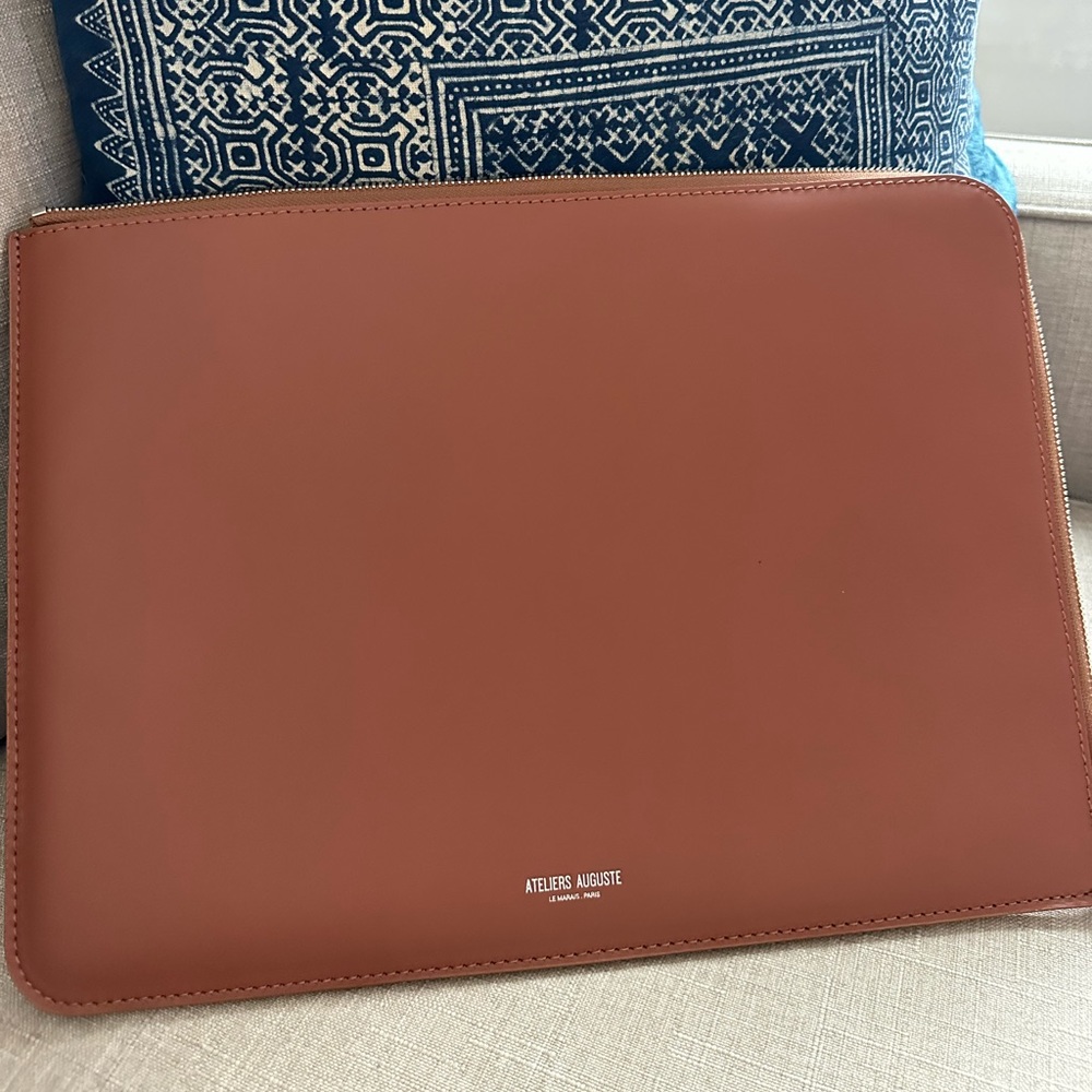 14” Leather Laptop Sleeve - brand new